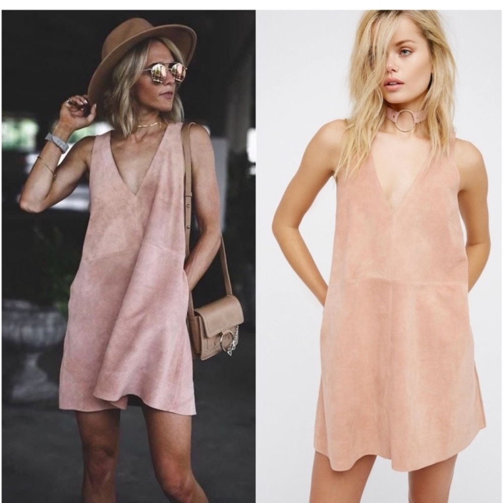 NWOT Free People REAL Suede dress!!!!   Super CUTE!